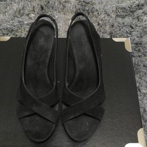 UGG suede leather sling back wedges size 8